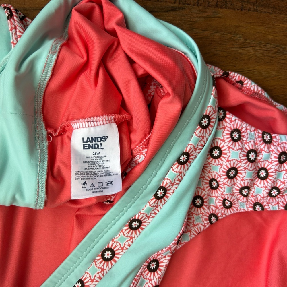 NWT Land’s End Bikini Bottom Polka Dots Multicolored - Picture 4 of 9